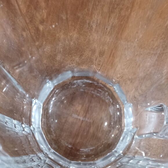 Villeroy & Boch My Garden Crystal Glass Pitcher Etched Maker Mark on Base - Picture 8 of 13